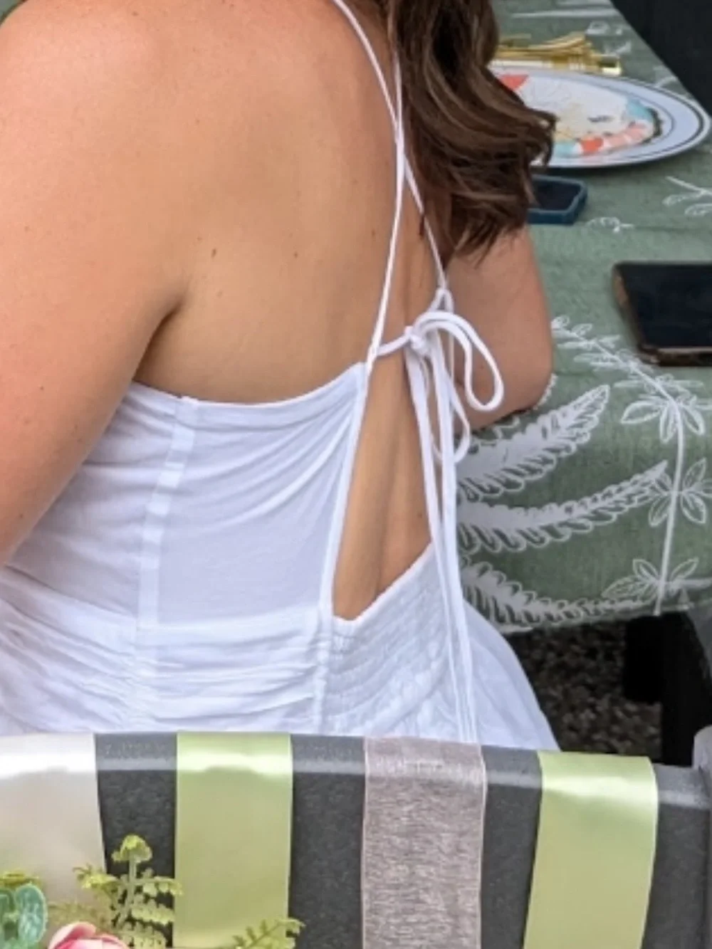 Abercrombie & Fitch White Maxi Sundress